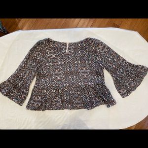 Free People ruffled top